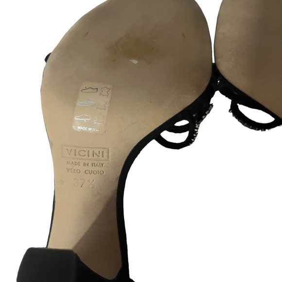 GIUSEPPE ZANOTTI Black Suede embellished Heels - Picture 4 of 10